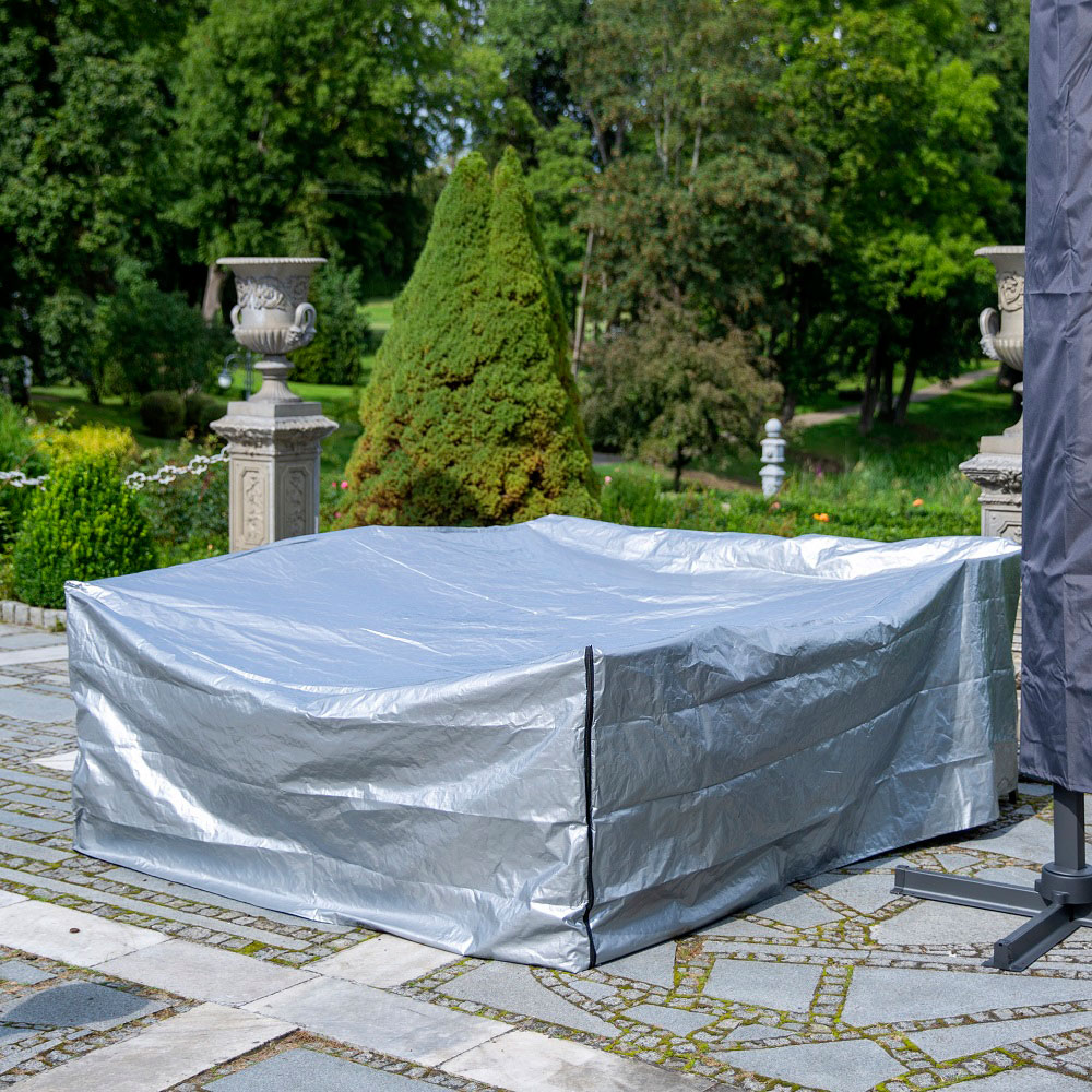 Schutzhülle für GartenmöbelSet 240 x 200 x 88 cm grau PATIO