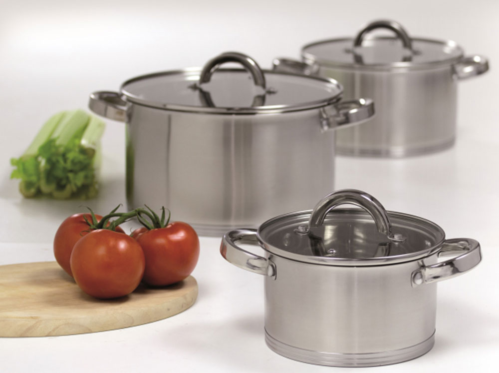 Töpfeset Lex aus Edelstahl 6tlg. (161820 cm) AMBITION