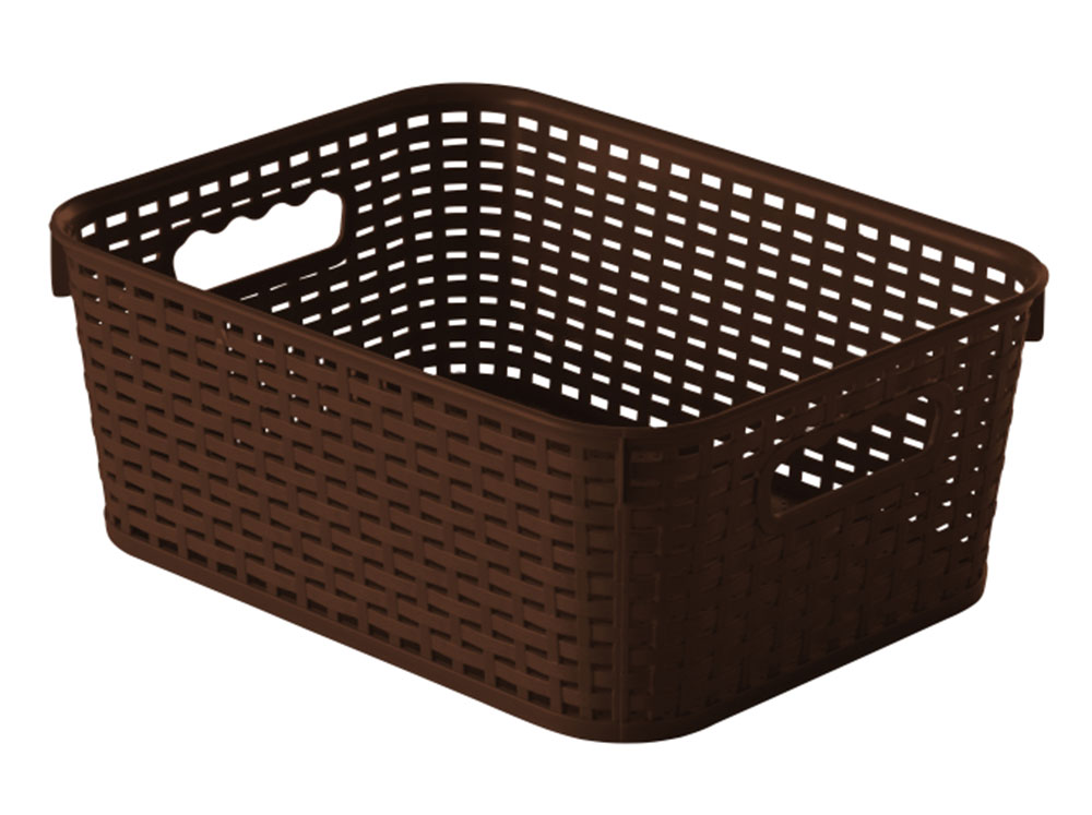 Aufbewahrungsbox Rattan 35 x 27 x 14 cm braun JOTTA
